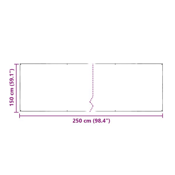 Покритие за растения Прозрачен 2,5 x 1,5 m ПЕ