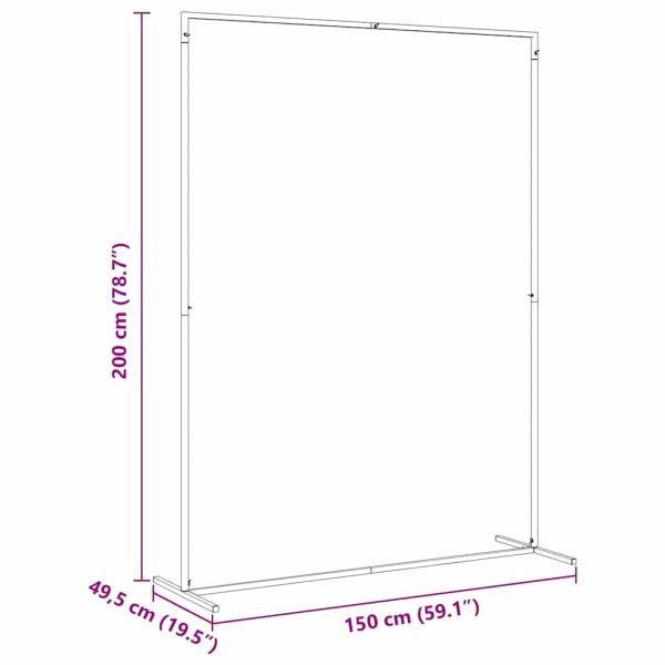 Сватбена арка Бяло 150 x 49,5 x 200 см Стомана