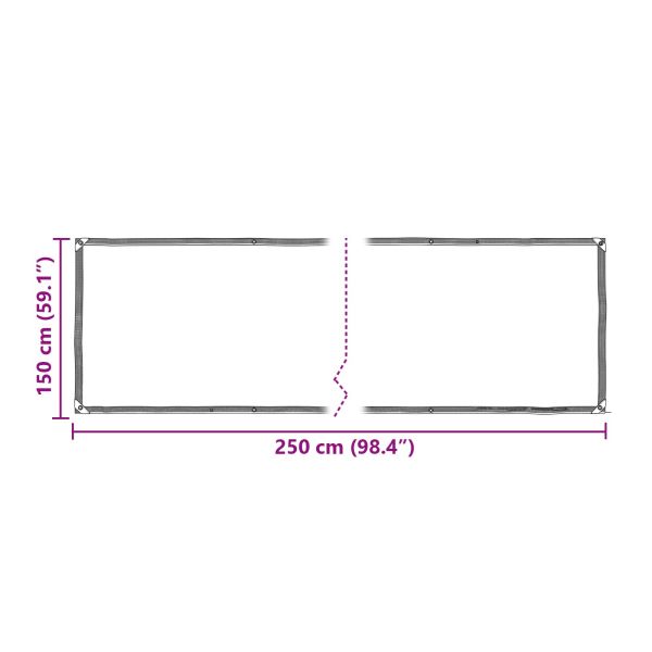 Тарапо Прозрачен 2,5 x 1,5 m ПЕ