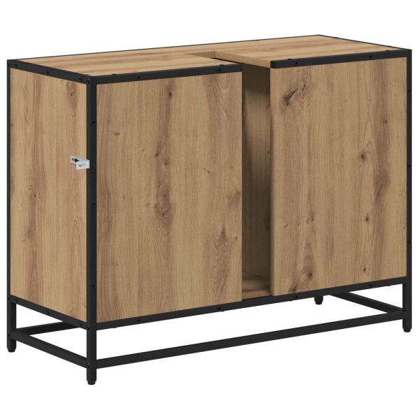 Шкаф за баня Дъб 80 x 33 x 60 см Инженерно дърво