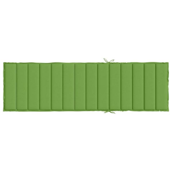 Шалте за шезлонг, меланж зелено, 200x70x4 см, плат