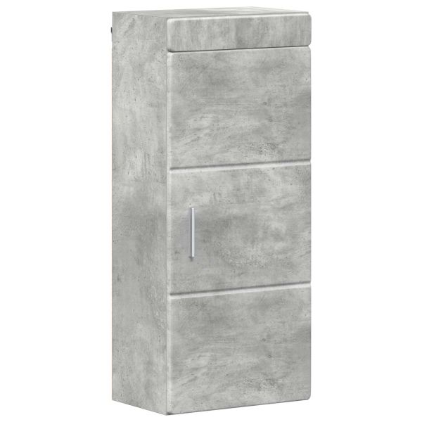 Банен стенен шкаф с рафт TULUM Циментено сиво 37 x 24,5 x 86 см