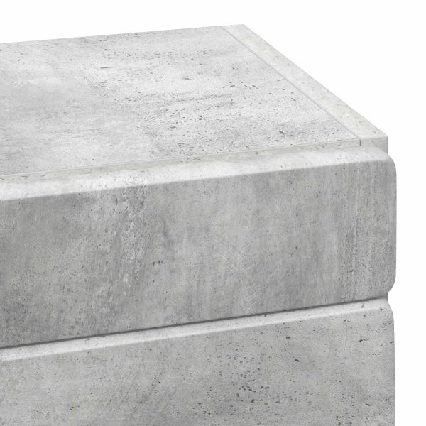 Банен стенен шкаф с рафт TULUM Циментено сиво 37 x 24,5 x 86 см