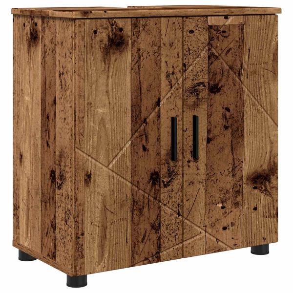 Шкаф за баня със съхранение с врата Старо дърво 61 x 35 x 64 см