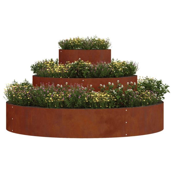Градинска саксия Ръждясало 120 x 120 x 20 см Патинираща стомана
