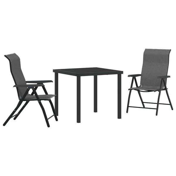 Комплект за хранене в градината 3 pcs Сив