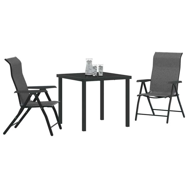 Комплект за хранене в градината 3 pcs Сив