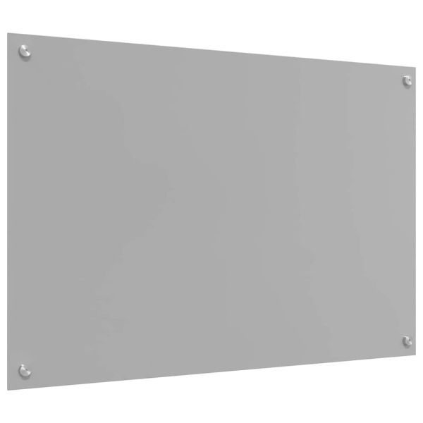 Кухненски гръб 2 pcs Светлосиво 90 x 60 cm закалено стъкло