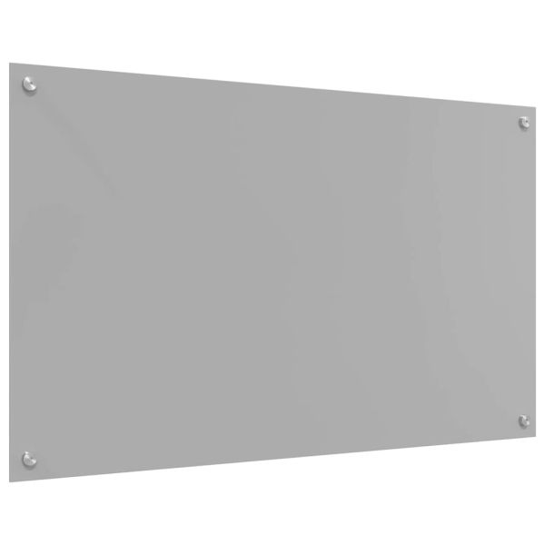 Кухненски гръб 2 pcs Светлосиво 100 x 60 cm закалено стъкло