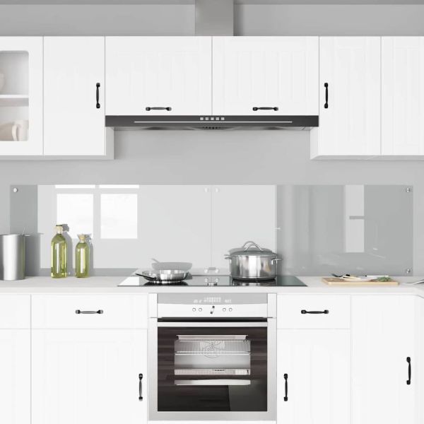 Кухненски гръб 2 pcs Прозрачен 110 x 50 cm закалено стъкло