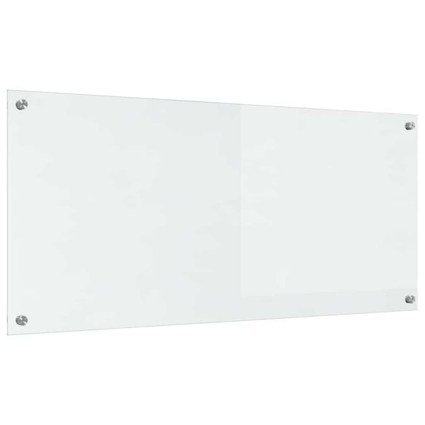Кухненски гръб 2 pcs Прозрачен 110 x 50 cm закалено стъкло
