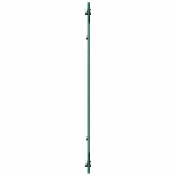 Кухненски гръб 2 pcs Черно 90 x 60 cm закалено стъкло