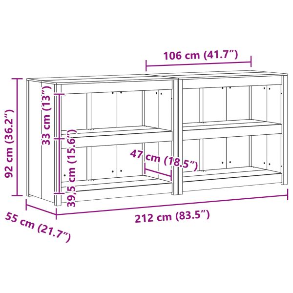 Кухненски шкаф за открито MEPPEL 2 pcs Естествен Дъглас