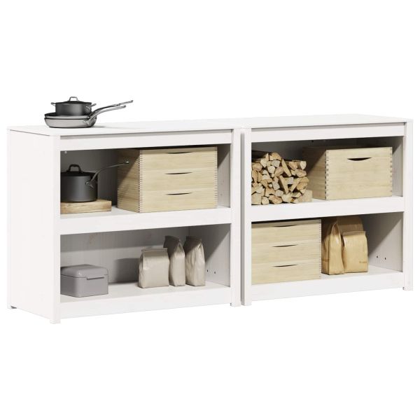 Кухненски шкаф за открито MEPPEL 2 pcs Бяло 212 x 55 x 92 см