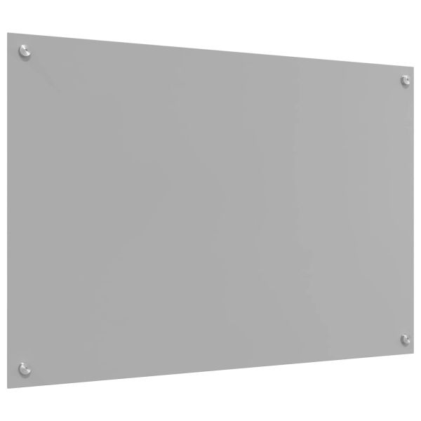 Кухненски гръб Светлосиво 90 x 60 cm закалено стъкло