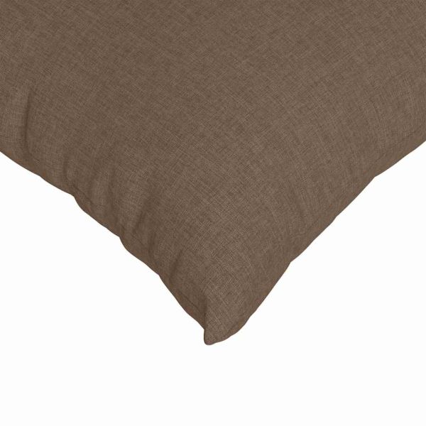 Диван възглавници 2 pcs Кафяво 50 x 30 cm текстил