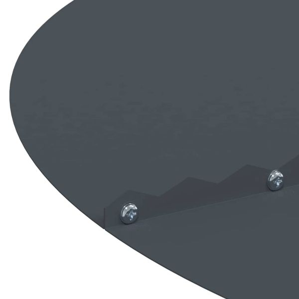 подходяща за плоски дървени халки Антрацит Ø30 / 60 см Стомана