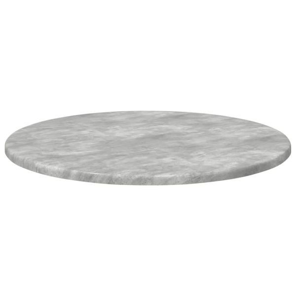 Топ за маса Бетонно сиво Ø 50 x 1,5 cm Инженерно дърво