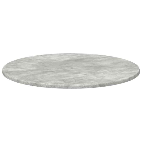 Топ за маса Бетонно сиво Ø 60 x 1,5 cm Инженерно дърво