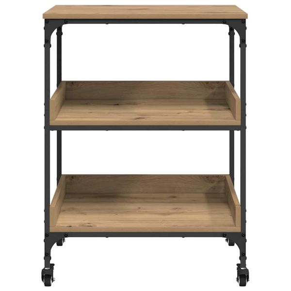 Кухненска количка Дъб 60 x 41 x 80.5 см Инженерно дърво