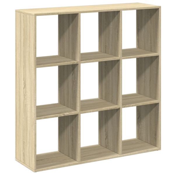 Разделител за стая / библиотека, дъб сонома, 102x29x103,5 см