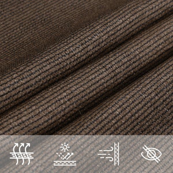 Платно-сенник, 160 г/м², кафяво, 4x4 м, HDPE