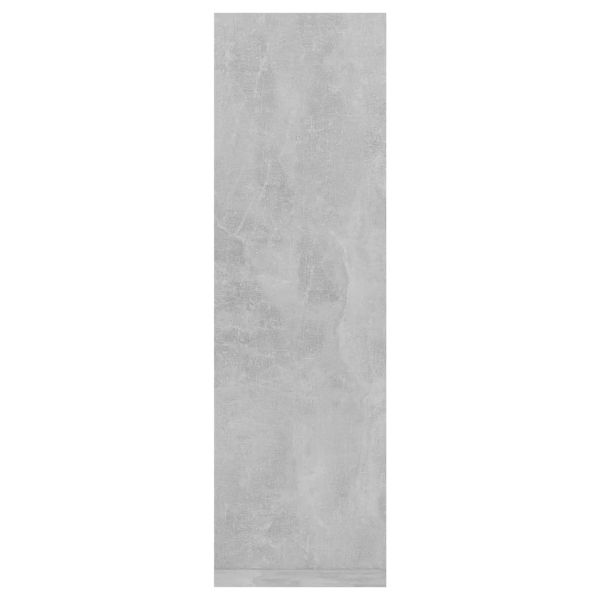 Стенни рафтове, 2 бр, бетонно сив, 50x15x50 см, инженерно дърво