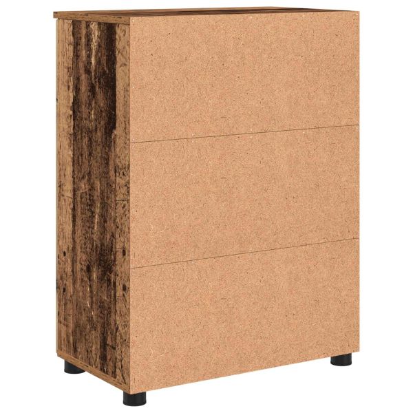 Шкаф за баня със съхранение с врата Старо дърво 60 x 35 x 80 см