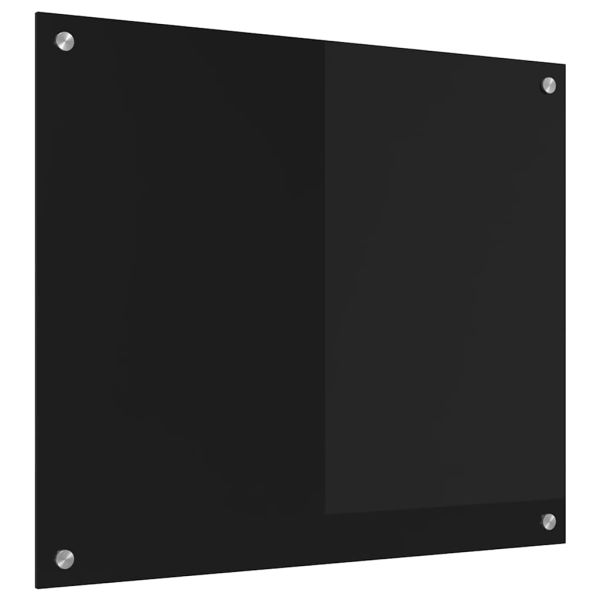 Кухненски гръб Черно 70 x 60 cm закалено стъкло