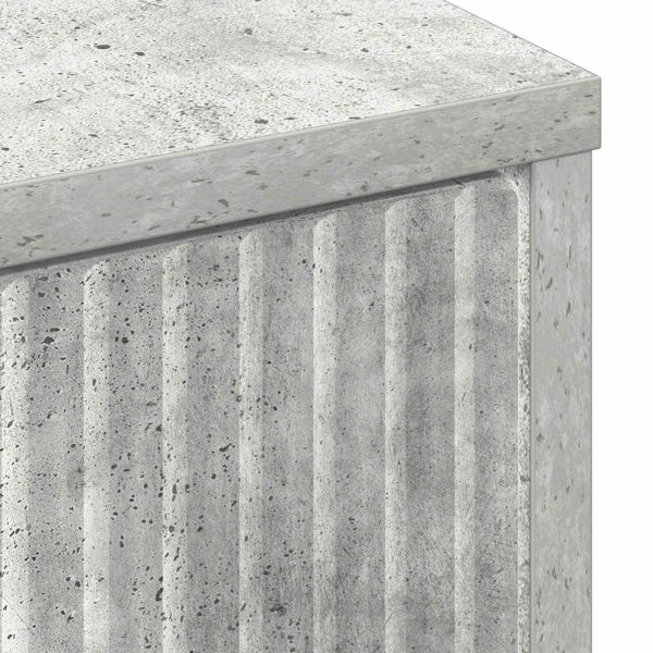 Служебен шкаф Циментено сиво 89,5 x 33 x 82 см Инженерно дърво