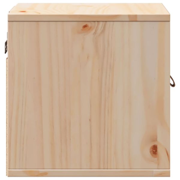 Стенен шкаф 31,5x30x30 см, масивна дървесина, бор