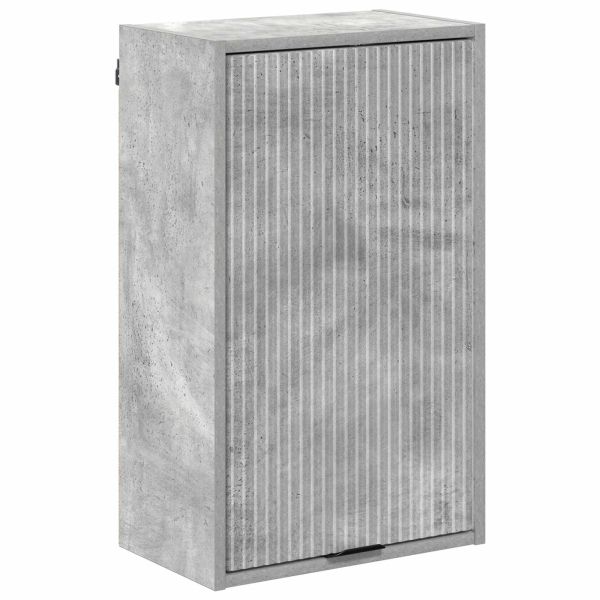 Шкаф за баня със съхранение Циментено сиво 39 x 23,5 x 65 см