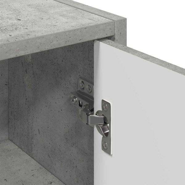 Шкаф за баня със съхранение Циментено сиво 39 x 23,5 x 65 см