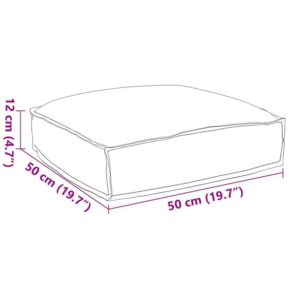 Възглавница Виненочервен 50 x 50 x 12 cm Оксфордска тъкан