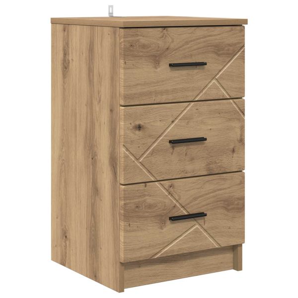 Нощен шкаф дъб артизан 38 x 38 x 66 см Инженерно дърво
