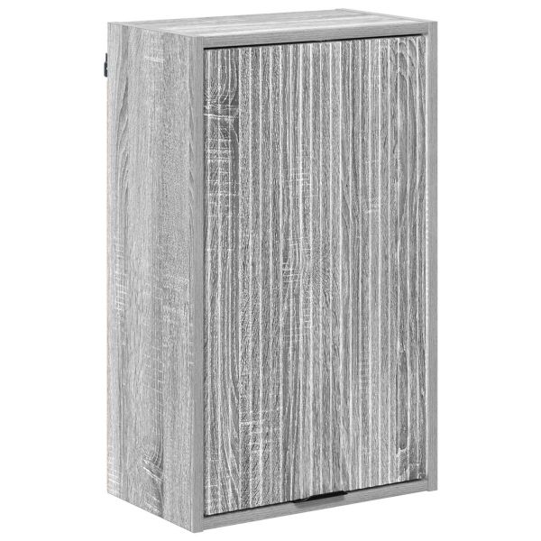 Шкаф за баня Монтиране на стена Сив Сонома 39 x 23,5 x 65 см