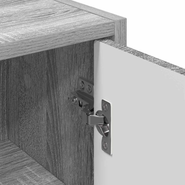 Шкаф за баня Монтиране на стена Сив Сонома 39 x 23,5 x 65 см