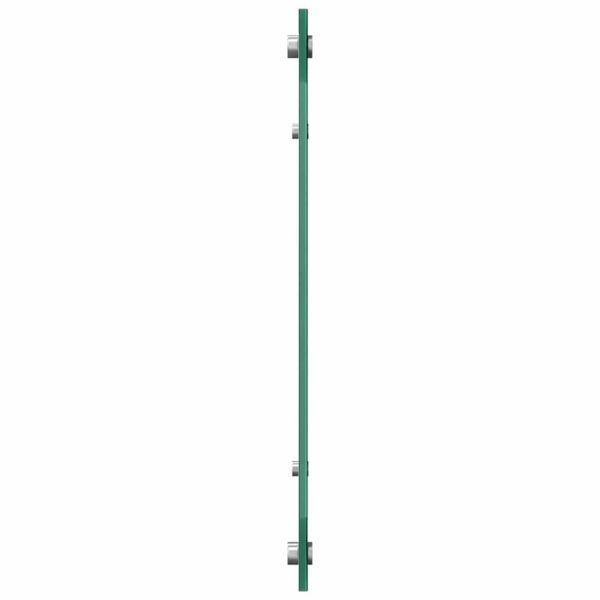 Кухненски гръб 2 pcs Бяло 100 x 50 cm закалено стъкло