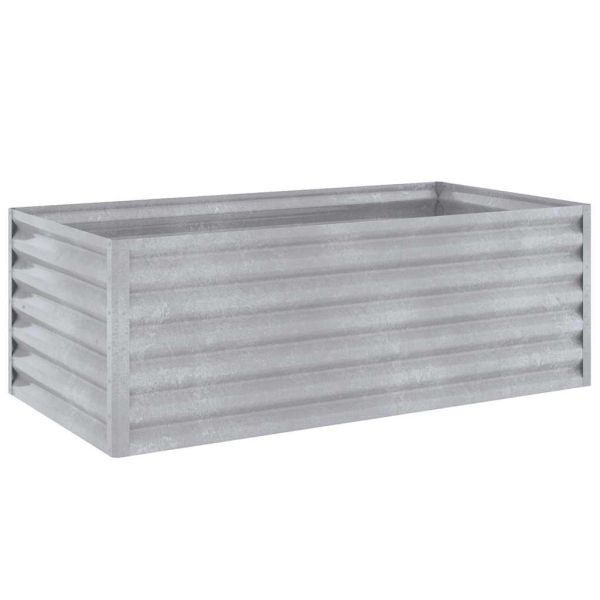 Повдигната градинска леха 100x50x36 см, кортенова стомана