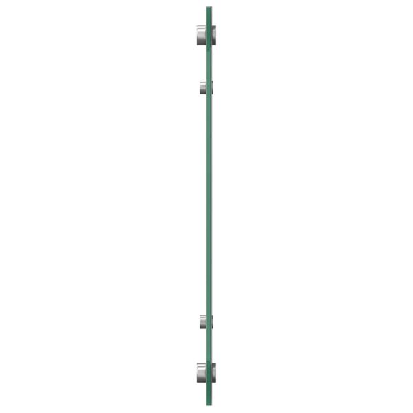 Кухненски гръб 2 pcs Тъмен сив 90 x 50 cm закалено стъкло