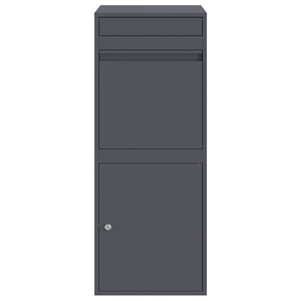 Пощенска кутия за пратки Антрацит 41 x 38 x 103 см Стомана