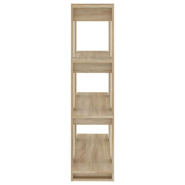 Библиотека/разделител за стая, дъб сонома, 100x30x123,5 см