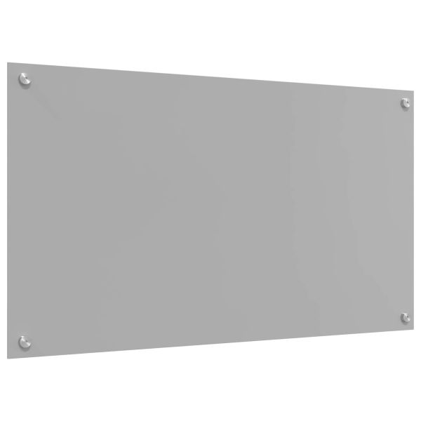 Кухненски гръб Светлосиво 90 x 50 cm закалено стъкло