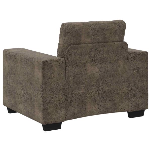 Диван 3 pcs Тъмен сив 221 x 80 x 80 см Ленена смесена тъкан