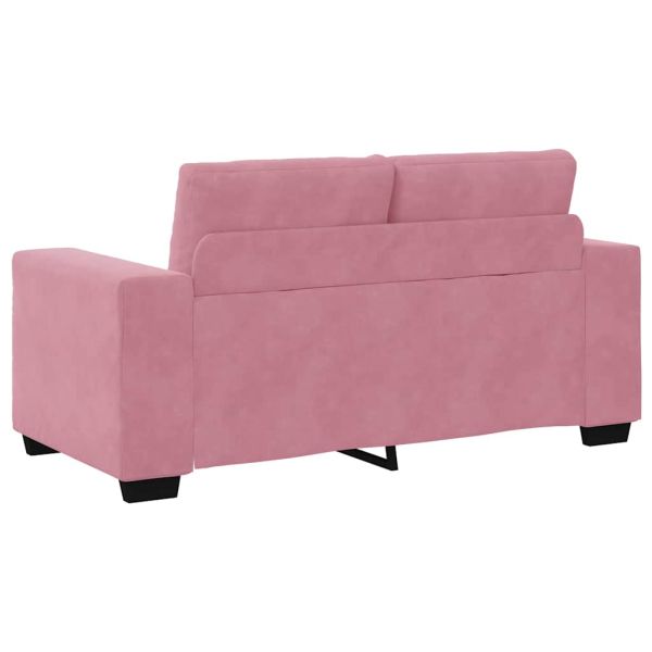 Комплект дивани 3 pcs Розово 221 x 80 x 80 см Кадифе