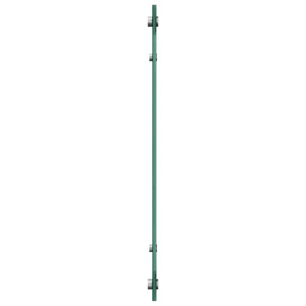 Кухненски гръб 2 pcs Черно 70 x 60 cm закалено стъкло