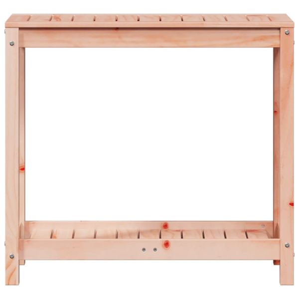 Маса за разсаждане с рафт, 82,5x35x75 см, дугласко дърво масив