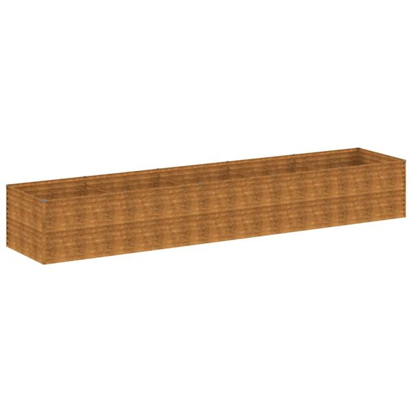 Градинска повдигната леха 479x100x69 см кортенова стомана
