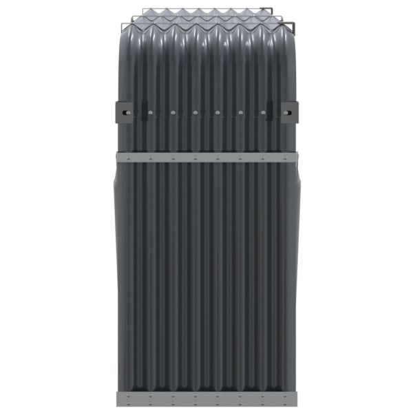 Поставка за дърва, антрацит, 180x45x100 см, поцинкована стомана