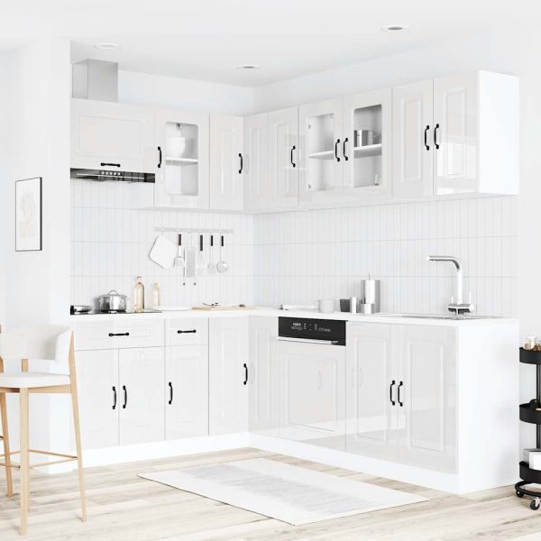 Комплект кухненски шкафове от 11 части Kalmar, инженерно дърво